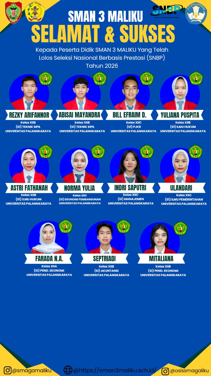 SMAN 3 Maliku Cetak Sejarah, 11 Siswa Lolos SNBP 2026